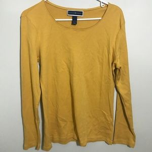 Karen Scott yellow shirt